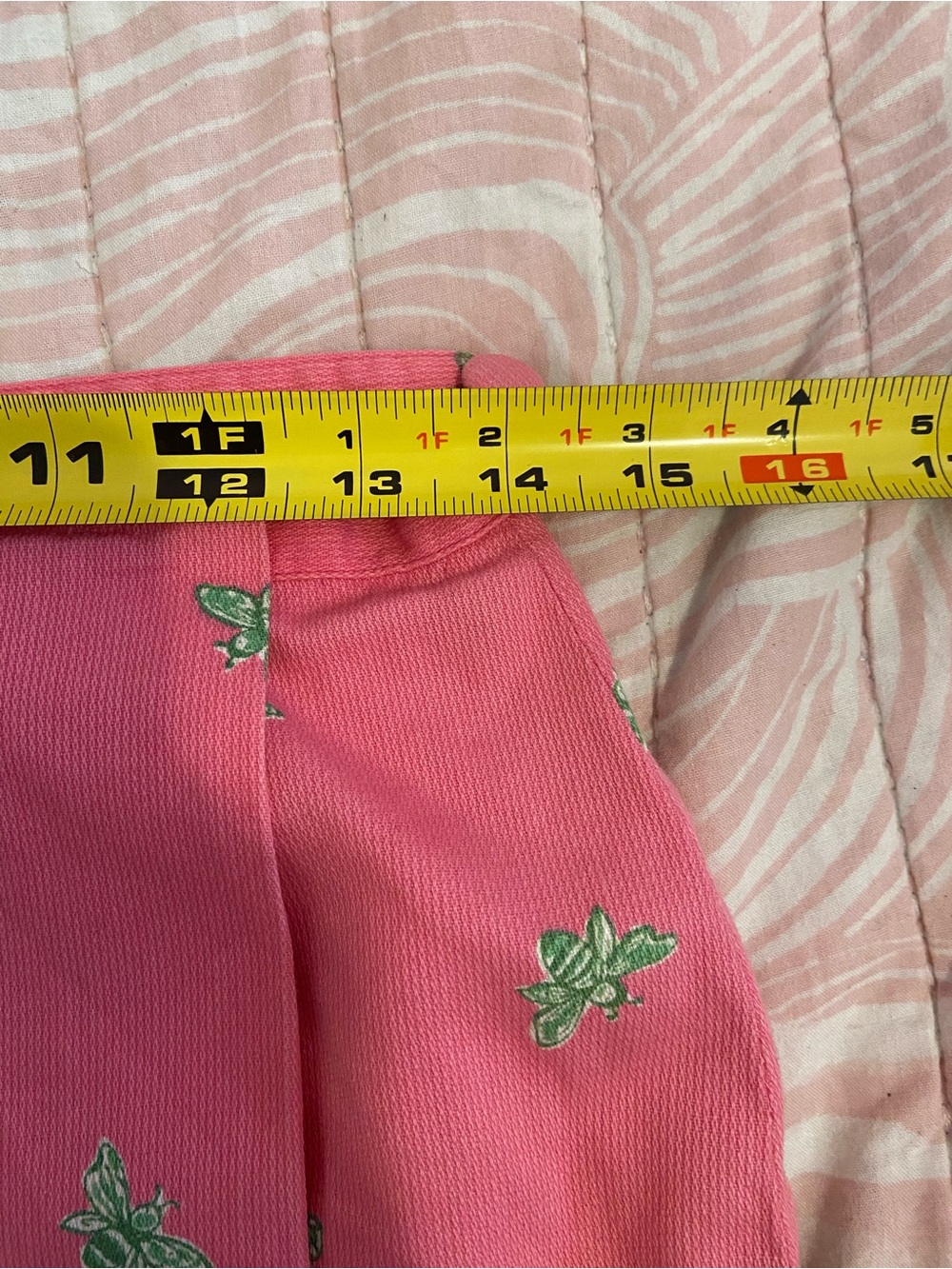Lilly Pulitzer Pink Mini Skirt with Green Bees - Picture 6 of 7